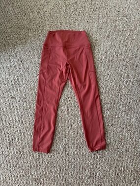 RBX Women's Rust Pink High-Rise Performance Leggings